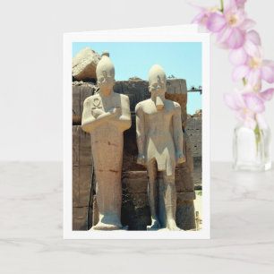 Carte Statues de la Garde Égyptienne, Luxor,