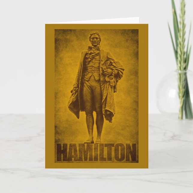 Carte Statuesque Alexander Hamilton Design (Devant)