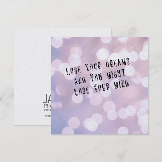 Carte STAY SANE 5.25 x 5.25 (Devant / Derrière)