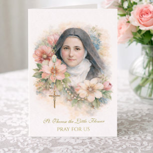 Carte Ste Thérèse Saint Rosaire « Tout est Grâce »