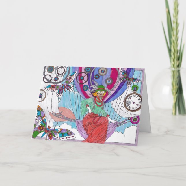 Carte Steampunk 19 - Bonjour (Devant)