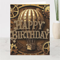 Steampunk Aventure Design d'anniversaire
