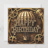 Steampunk Aventure Design d'anniversaire