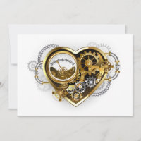 Steampunk Heart with a Manometer