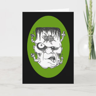 Carte Steampunk Lab Monster Get Well Card