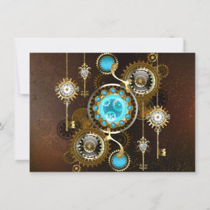 Carte Steampunk Rusty Background