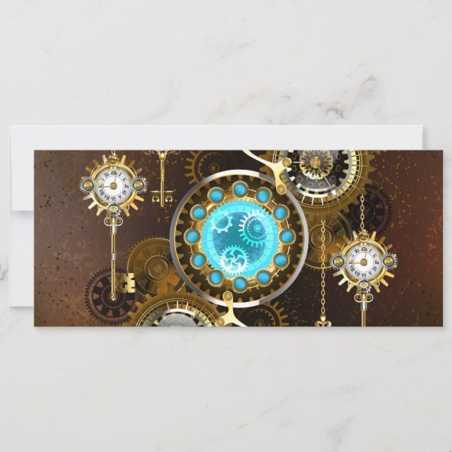 Carte Steampunk Rusty Background (Devant)
