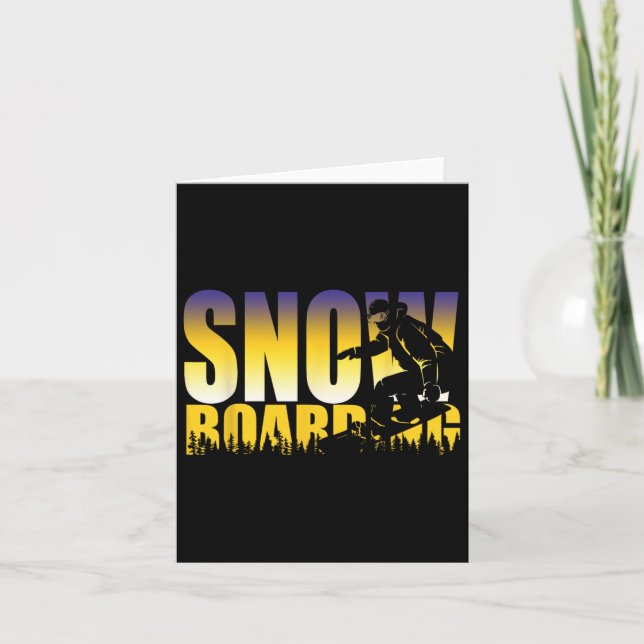 Carte Steezy Snowboard Gnarly Cadeau (Devant)