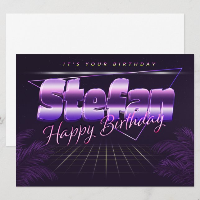 Carte Stefan Name (Devant / Derrière)