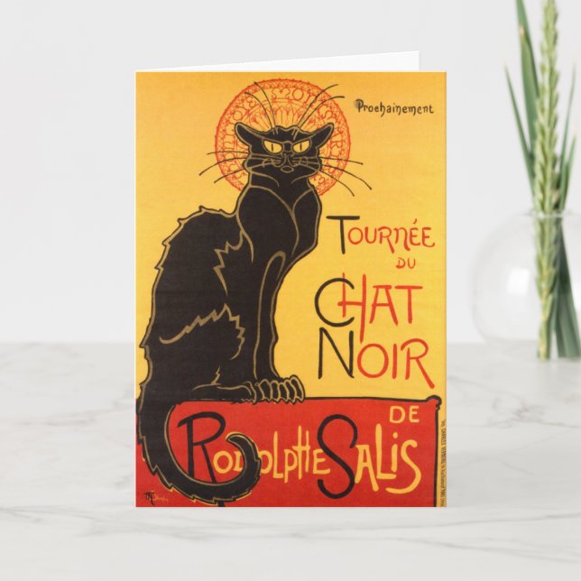 Carte Steinlen: Chat Noir (Devant)
