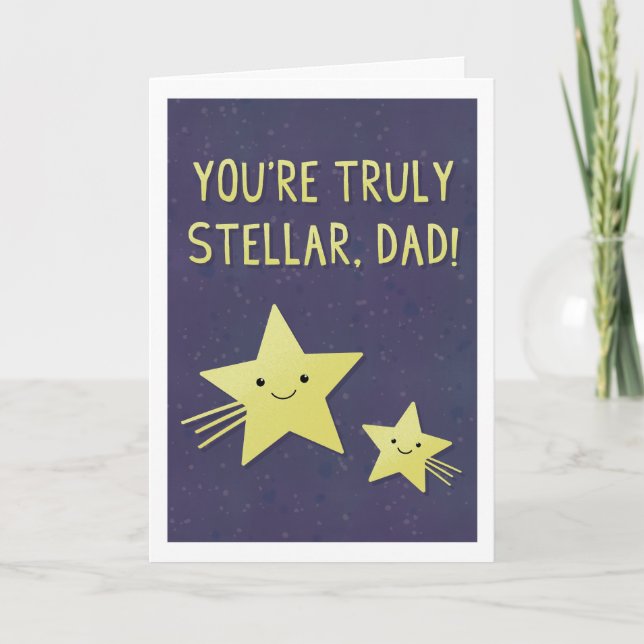Carte Stellar Dad Greeting Card (Devant)