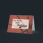 Carte Step Brother Basketball Anniversaire Grand<br><div class="desc">Lorsque quelque chose qui n’arrive pas tous les jours comme l’anniversaire d’un petit frère, alors vous devriez faire tout votre possible pour rendre le moment spécial. Lorsqu'il célèbre son anniversaire qui arrive bientôt, cette carte est sûr de faire une heure de salutation d'anniversaire. LE TEXTE SUR LA COUVERTURE DE CETTE...</div>