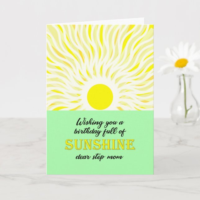 Carte Step Maman Anniversaire Bright Sunshine Card (Petite plante)