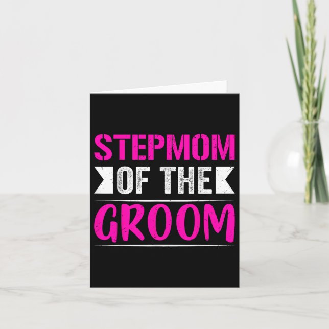 Carte Stepmere De La Pièce Cadeaux Maman Mariée Mariage  (Devant)