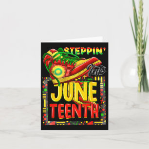 Carte Steppin' Into JunetDix Ancêtres Melanin Africain