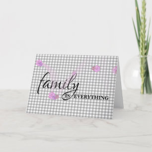 Carte Stepsoeur Birthday Grey En vichy