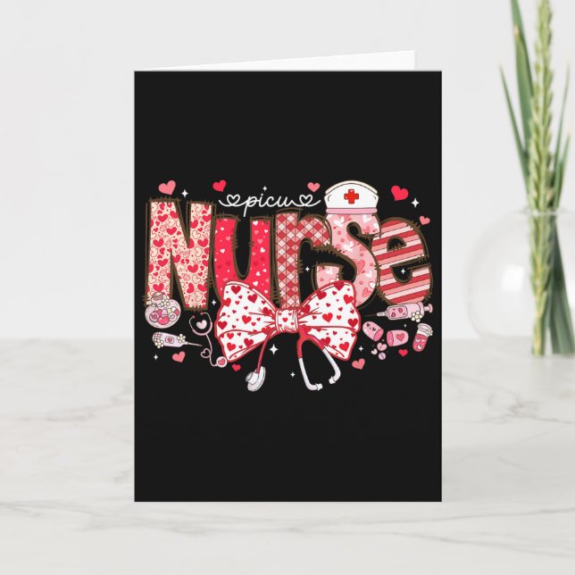 Carte Stéthoscope d'infirmière Picu noeud papillon coque (Devant)