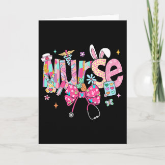 Carte Stéthoscope infirmière mignon nœud coquet Stéthosc
