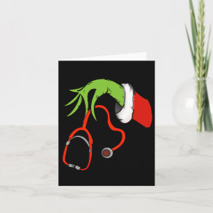 Carte Stethoscope Père Noël drôle Noël Noël Noël Noël No