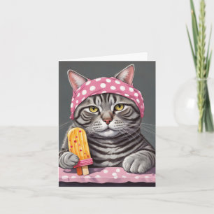 Carte Steve le tabby chat anniversaire instantanément té