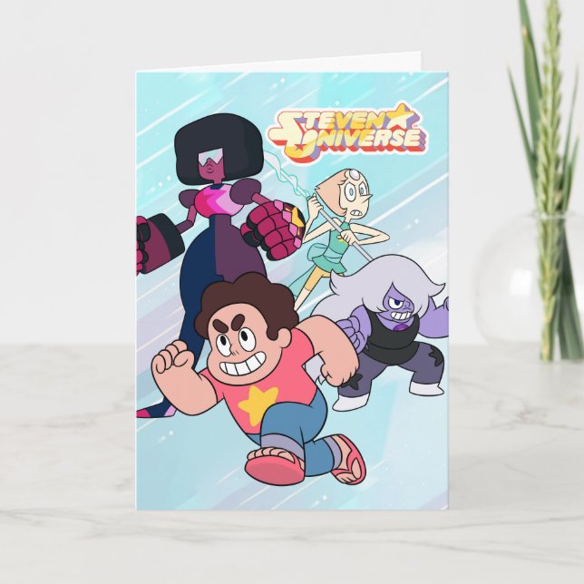 Carte Steven Universe | Crystal Gem Group Action (Devant)