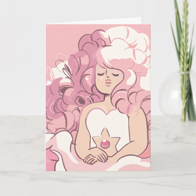 Carte Steven Universe | Illustration de quartz Rose (Devant)
