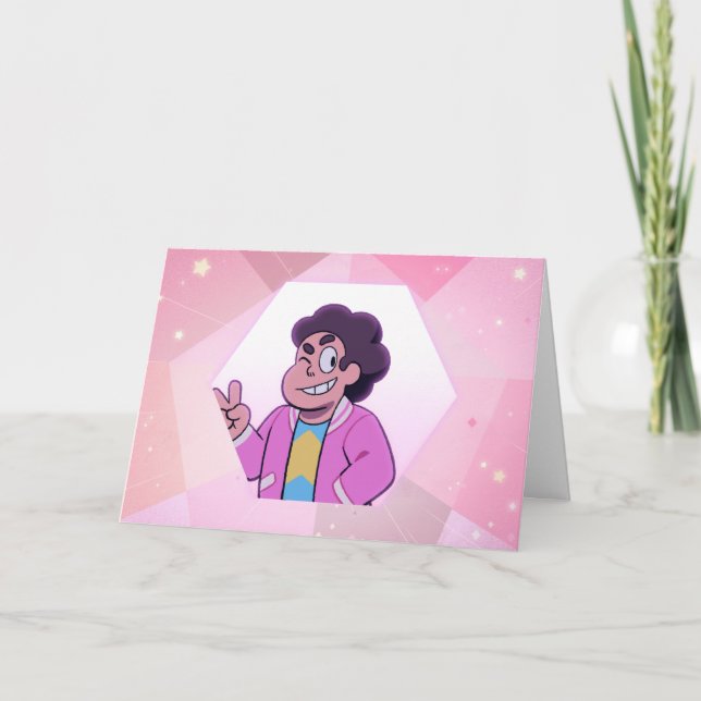 Carte Steven Universe | Portrait diamant rose (Devant)