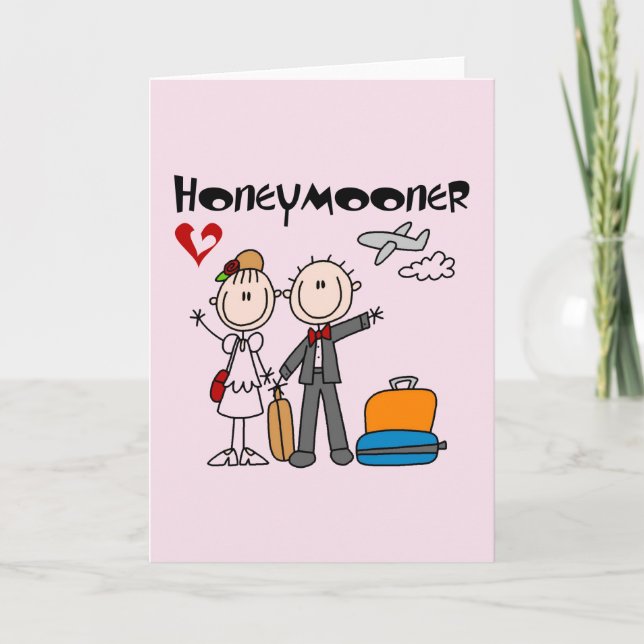 Carte Stick Figure Honeymooner T-shirts et cadeaux (Devant)