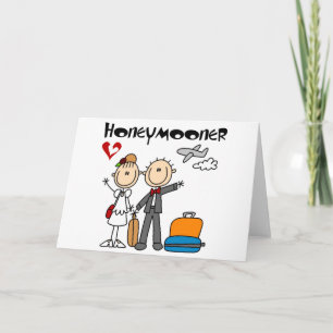Carte Stick Figure Honeymooner T-shirts et cadeaux
