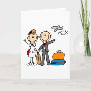 Carte Stick Figure Mariage T-shirts et cadeaux lune de m