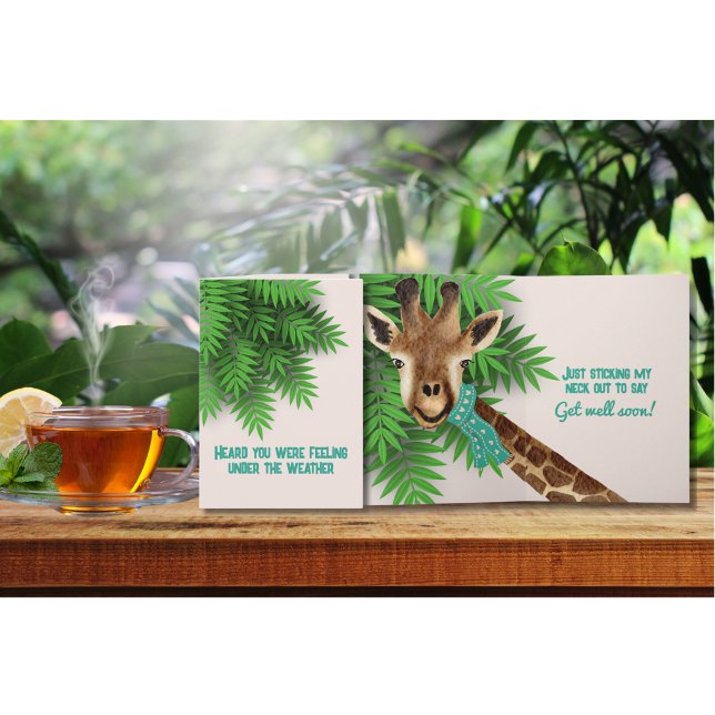 Carte Stick My Neck Out Pour Dire S'En Sortir Bientôt (Créateur téléchargé)