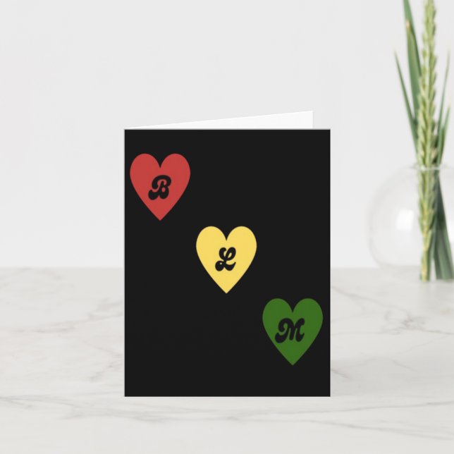 Carte Sticker Black Lives Heart (Devant)