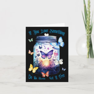 Carte Sticker de liberté de sortie de papillon