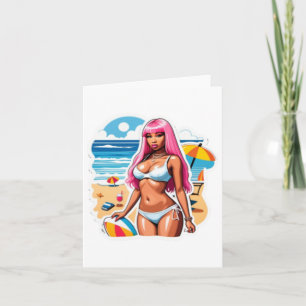 Carte Sticker de plage Nicki Minaj