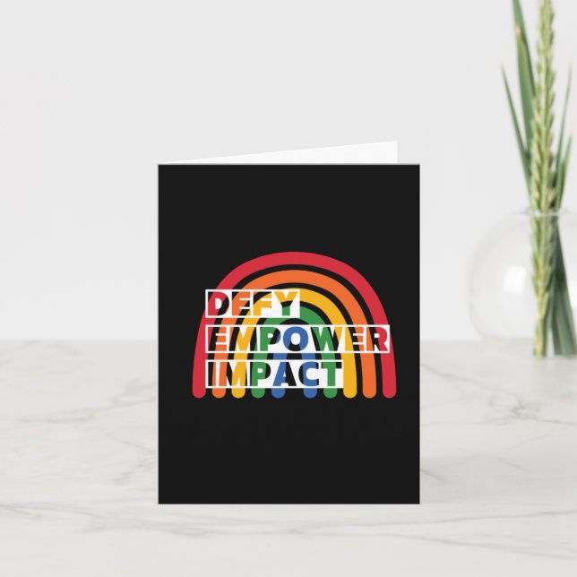 Carte Sticker d'impact de la défaite arc-en-ciel (Devant)