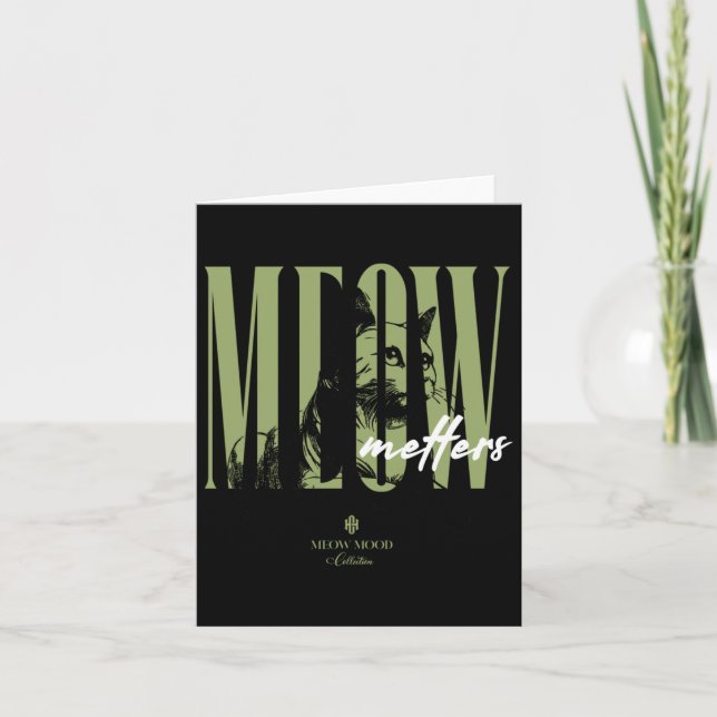 Carte Sticker Meow S (Devant)