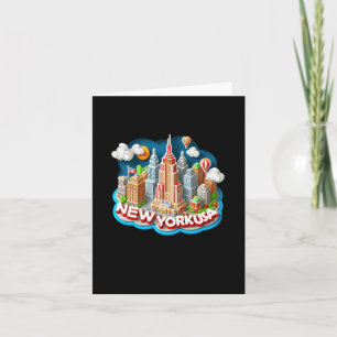 Carte Sticker New York City Aux Etats-Unis