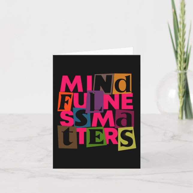 Carte Sticker S Mindfulness (Devant)