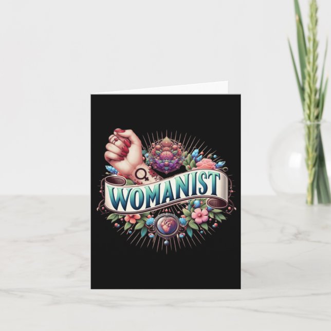 Carte Sticker Womanist (Devant)