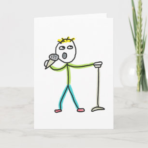 Carte Stickman de Comédie Debout