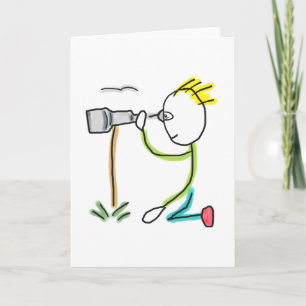 Carte Stickman ornithologue