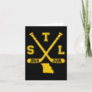 Carte Sticks de hockey amusant St. Louis État Outile S