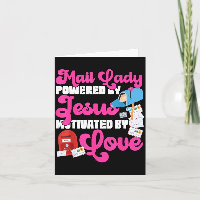 Carte Stman Mailman Jesus Faith Christian Mail Lady Were (Devant)