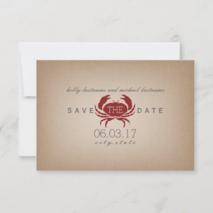 Carte Stock Inspiré Crabe Mariage Enregistrer La D