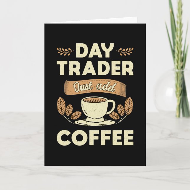 Carte Stock Market Daytrader Juste Ajouter Coffee Trader (Devant)