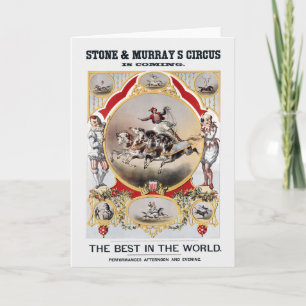 Carte Stone & Murray's Circus, Circa 1870.