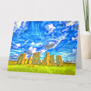 Carte Stonehenge Pop Art
