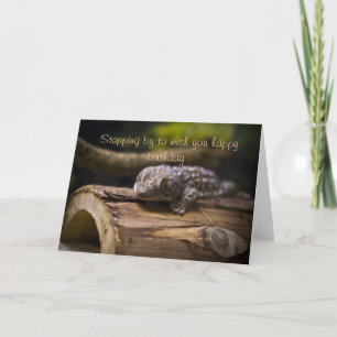 Carte Stopping by, Birthday wishes Card