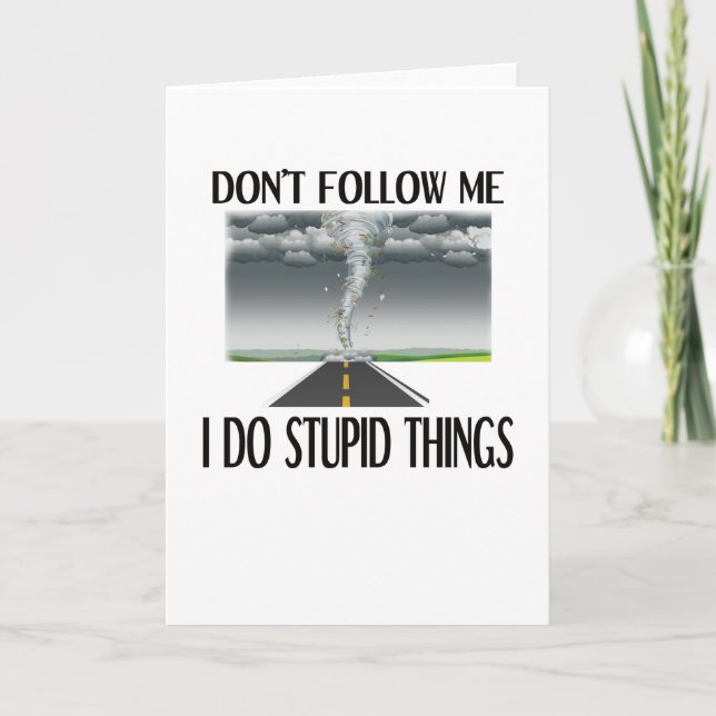 Carte Storm Chaser Cadeau Hurricane Tornade Chasing (Devant)