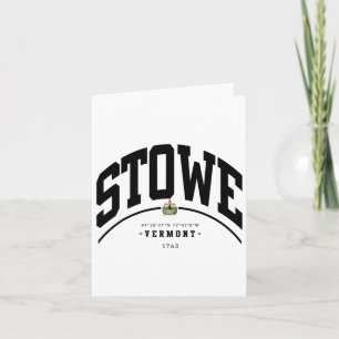 Carte Stowe Vermont Randonnée Stowe Souvenir Montagne Ré